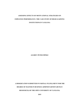 2.7 Impact of Motivation on Work Performance