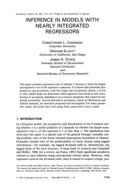 Inference in Models with Nearly Integrated Regressors