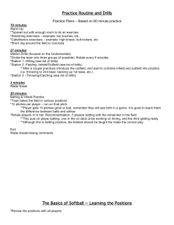 Practice Routine and Drills The Basics of Softball