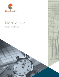 Matrix 6.12 Quick Start Guide.