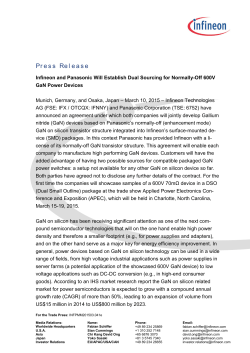 Press Release Gallium Nitride English