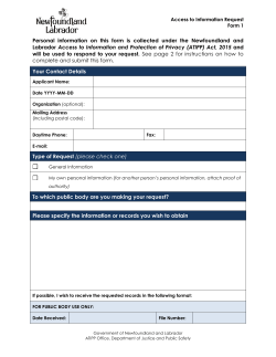Access to Information Request Form