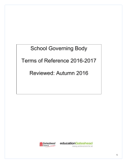 Model Committee Terms of Reference 2016-2017