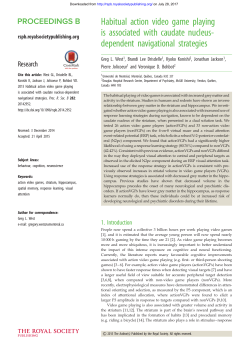 Habitual action video game playing is associated with caudate