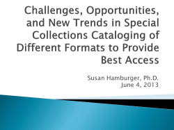 Challenges, Opportunities, and New Trends in