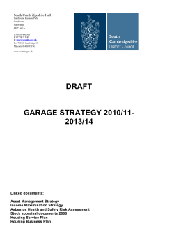 Garage Strategy - South Cambridgeshire District Council