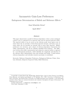 Asymmetric Gain-Loss Preferences: