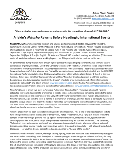 Arlekin`s Natasha Returns Before Heading to International Events