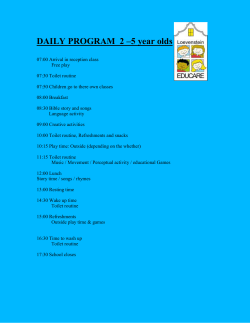 DAILY PROGRAM 2 &ndash; 5 year olds