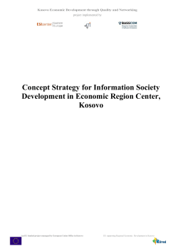 Concept Strategy for Information Society Development in Economic