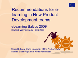 Creativity Learning - DSpace Open Universiteit