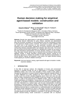 Human decision making for empirical agent