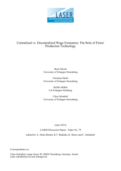 Centralized vs. Decentralized Wage Formation: The Role of Firms
