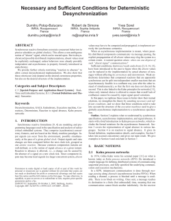 Necessary and Sufficient Conditions for Deterministic