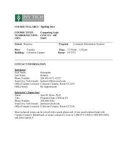 CINS 113 - Ivy Tech -