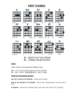 NOTE: Some chords can be played two different ways: Em