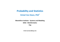 Probability and Statistics