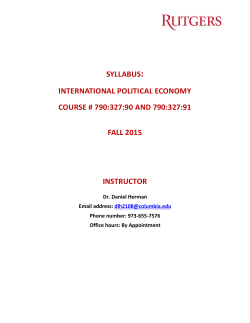 790:327:90 - Department of Political Science