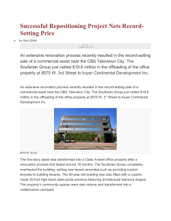 Successful Repositioning Project Nets Record