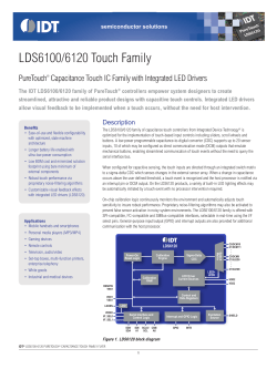 LDS6100/6120 Touch Family Flyer