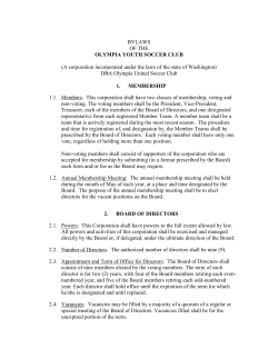 oljmpm youth soccer club bylaws
