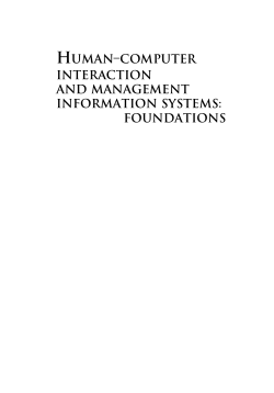 human&ndash;computer interaction and management information systems