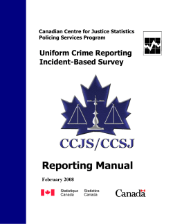 Uniform Crime Reporting