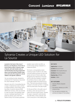 Sylvania Creates a Unique LED Solution for La