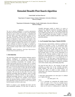 Extended Breadth-First Search Algorithm
