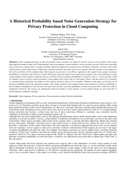 A Historical Probability based Noise Generation Strategy for Privacy