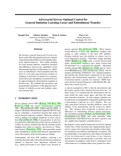 Adversarial Inverse Optimal Control for General Imitation Learning