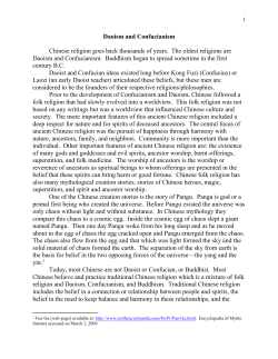 Daoism and Confucianism