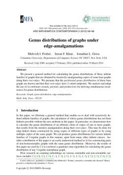 Genus distributions of graphs under edge-amalgamations
