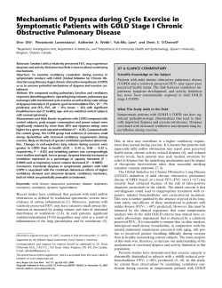 Mechanisms of Dyspnea during Cycle Exercise in