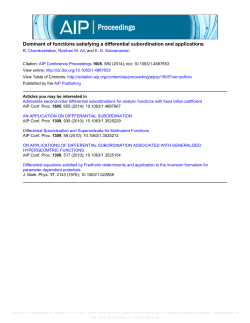 Dominant of functions satisfying a differential subordination and
