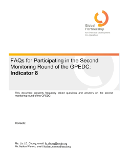 FAQs for Participating in the Second Monitoring Round of the