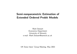 Semi-nonparametric Estimation of Extended Ordered Probit Models