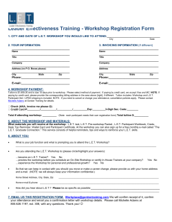 Name Name - Gordon Training International