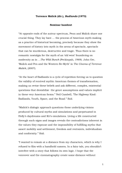 Malick, Badlands, handout File