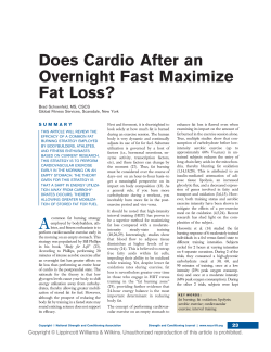 Does Cardio After an Overnight Fast Maximize Fat Loss?