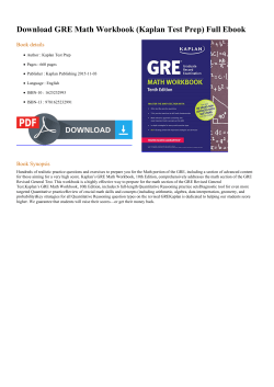GRE Math Workbook (Kaplan Test Prep)