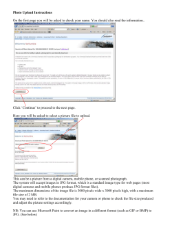 Photo Upload Instructions
