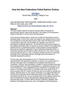 How the New Federalism Failed Katrina Victims