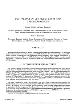 1 INTRODUCTION AND OUTLINE