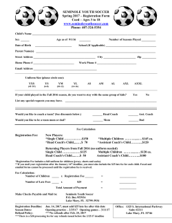 SEMINOLE YOUTH SOCCER