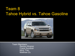 Team 8 Tahoe Hybrid vs Tahoe Gasoline
