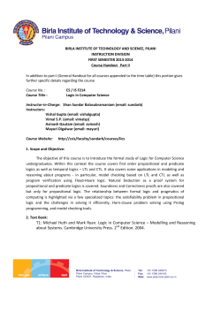 Michael Huth and Mark Ryan. Logic in Computer Science