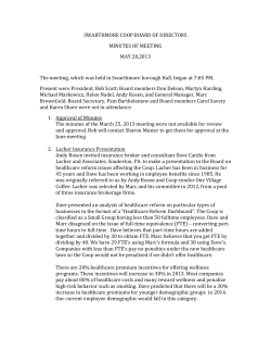 May - Swarthmore CO-OP