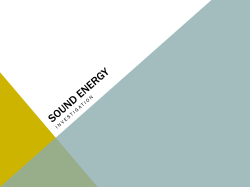 Sound energy