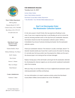 Don`t Let Stormwater Enter the Wastewater